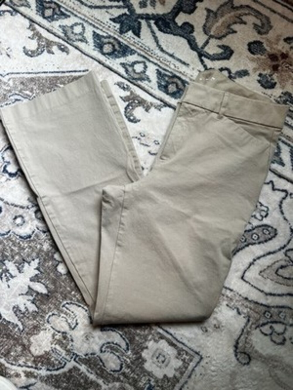 Old Navy High Waisted Pixie Pants Flare Leg Sz 12 Tan